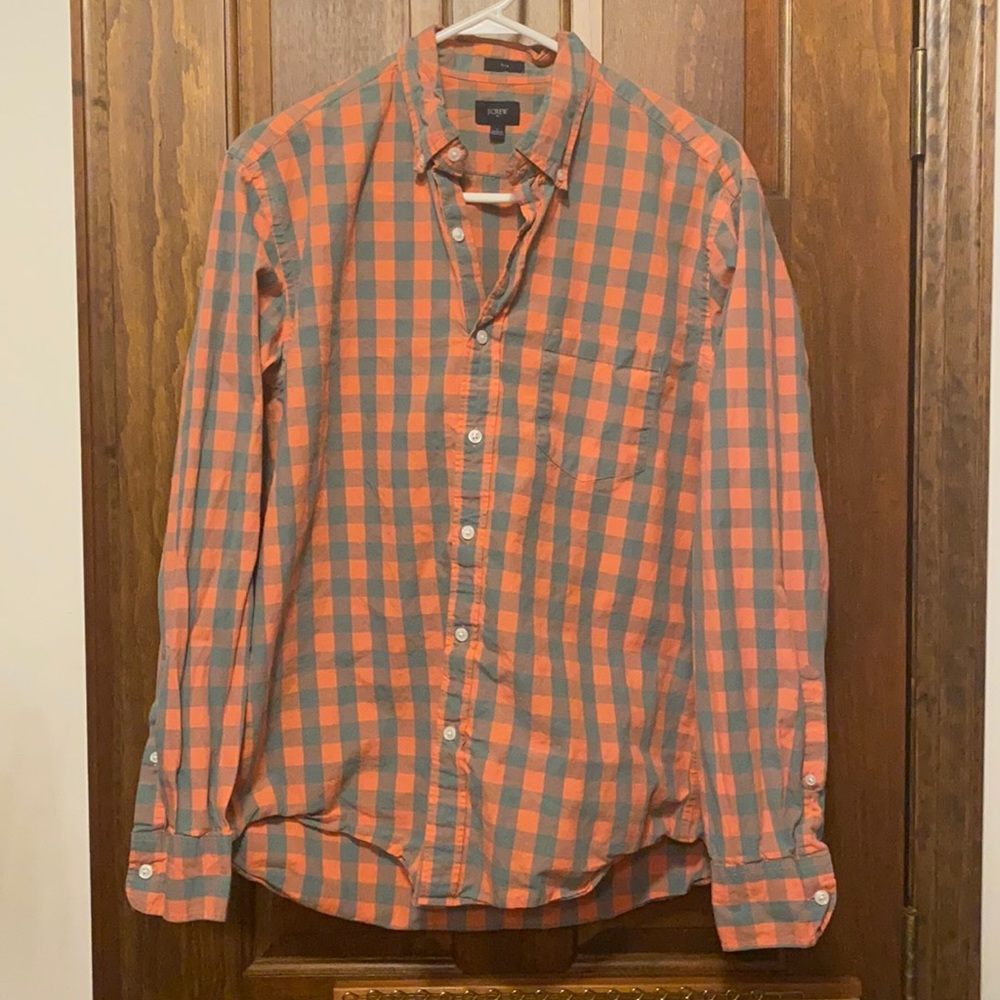 J. Crew Plaid Slim Button Down